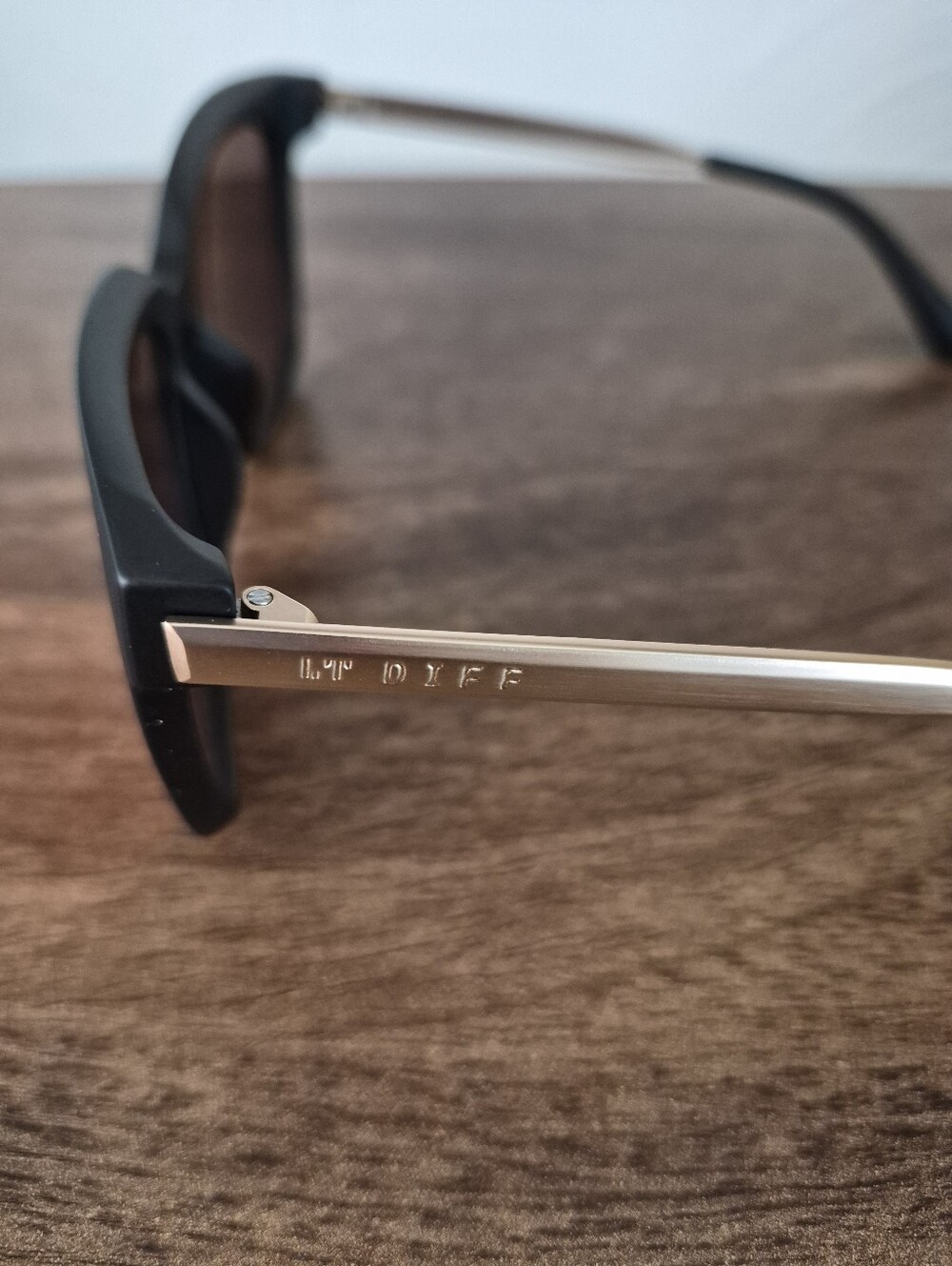 DIFF Eyewear Cat-Eye Sunglasses Black Frame Rose Gold Mirrored Lenses SKU0242 - Picture 12 of 12